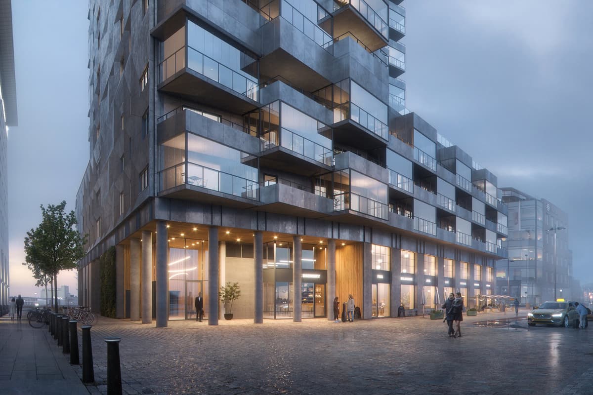 Nyproduktion bostäder - Storslagna entréer