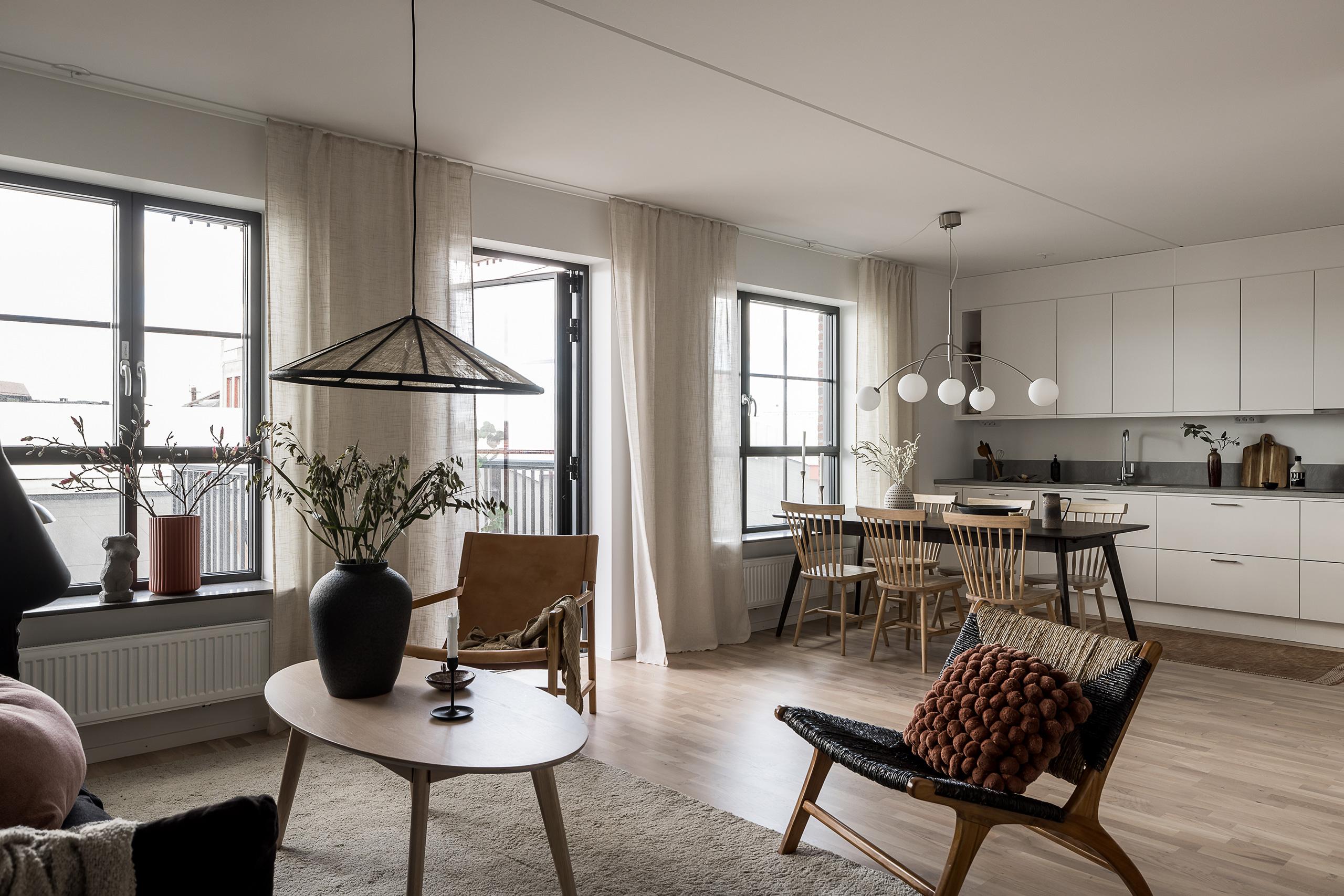 Foto från liknande JM-lägenhet i Gamlestadens fabriker.