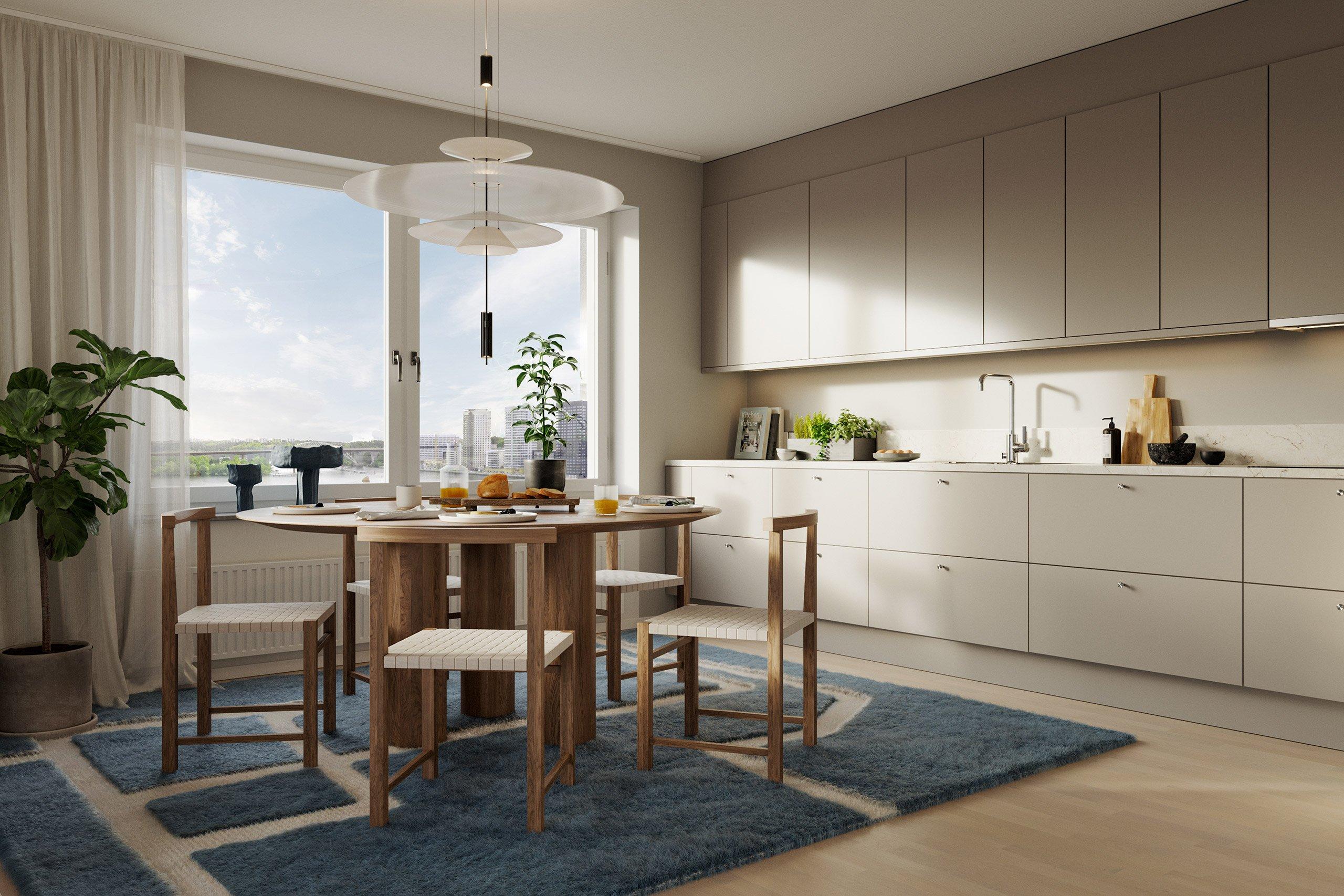 Kök och matplats (visionsbild)