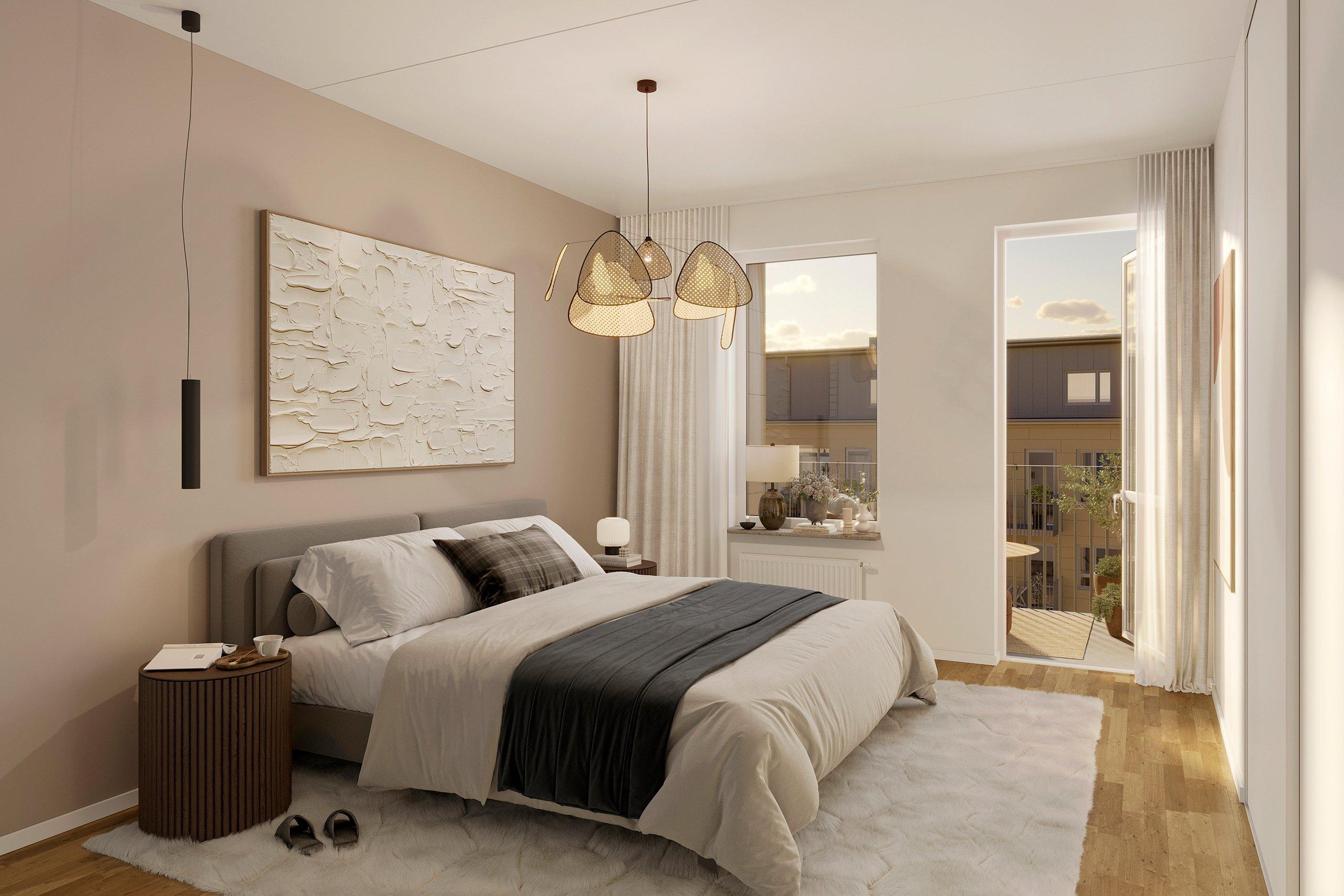 Rymligt sovrum (visionsbild9.