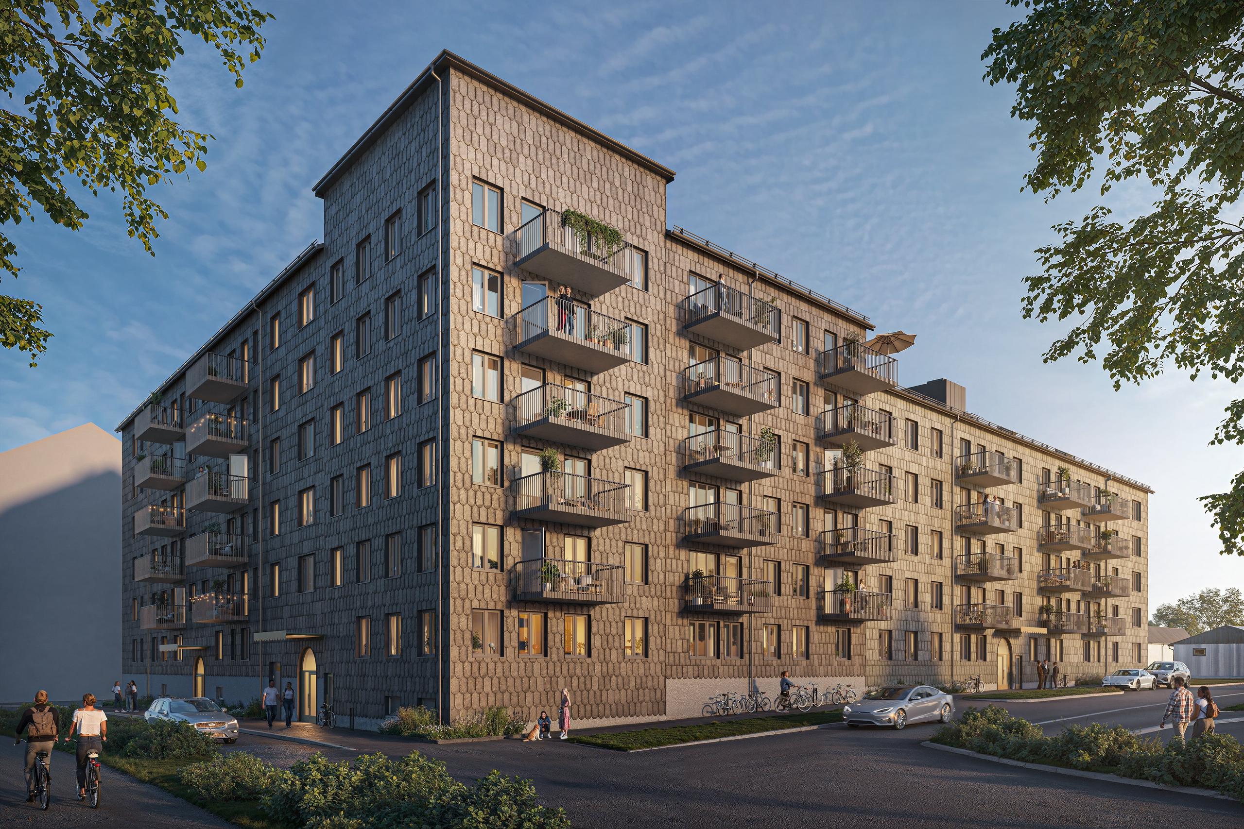Granit får ett centralt läge på Industrigatan i Kungsbacka, med gångavstånd till stadens utbud av butiker, caféer, restauranger och service.