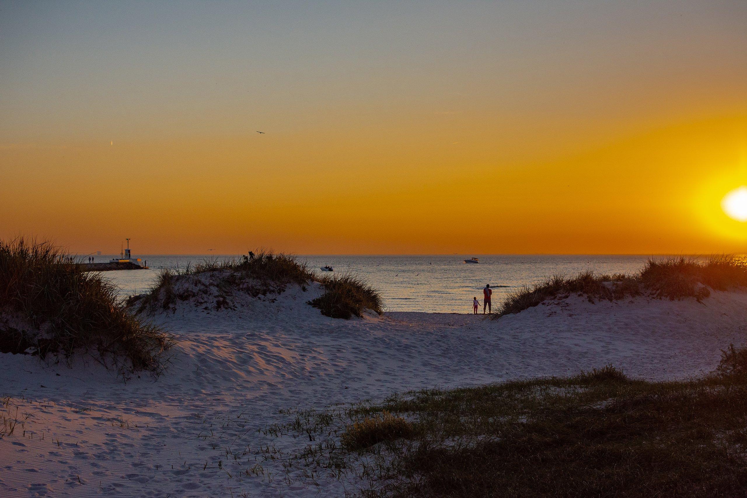 Solnedgång över Lomma strand 