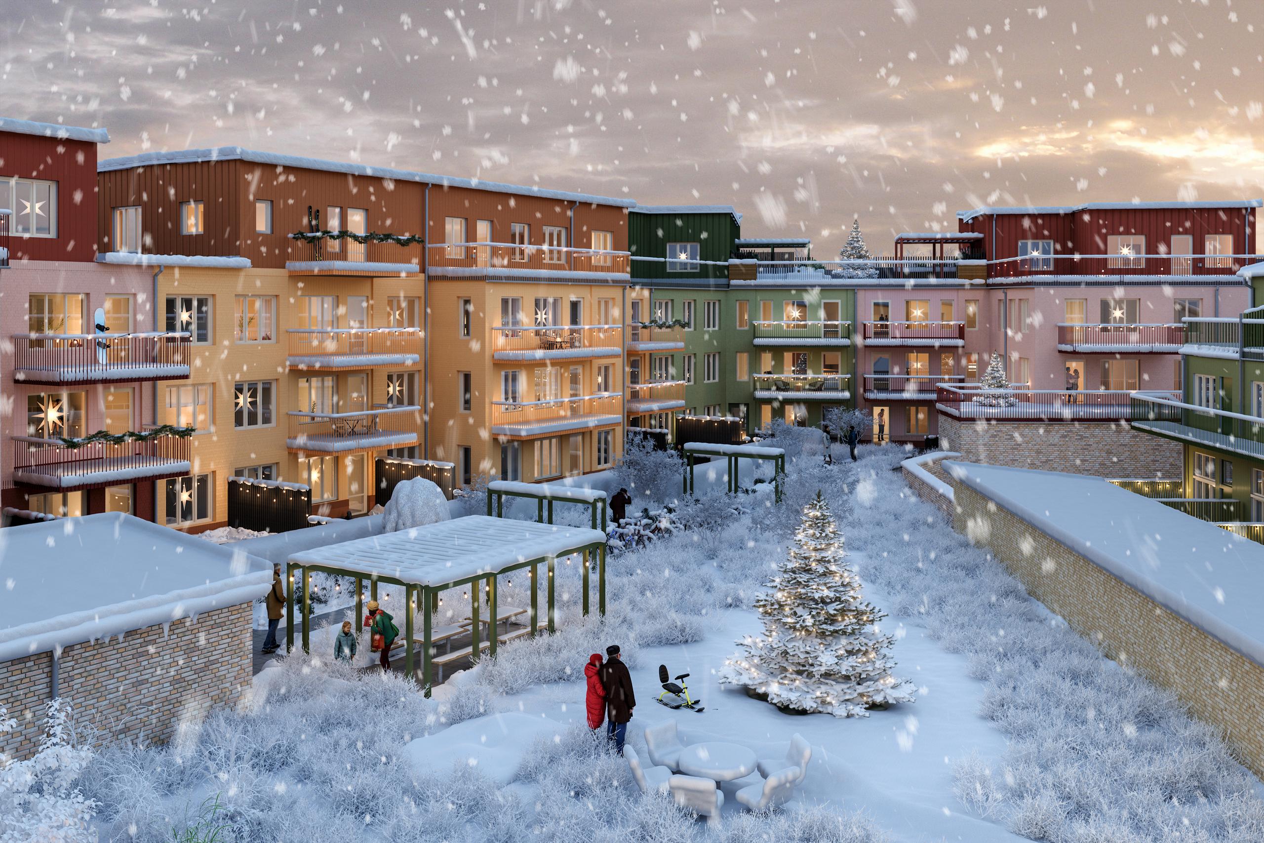 Illustrationsbild - vintergård Landgången.