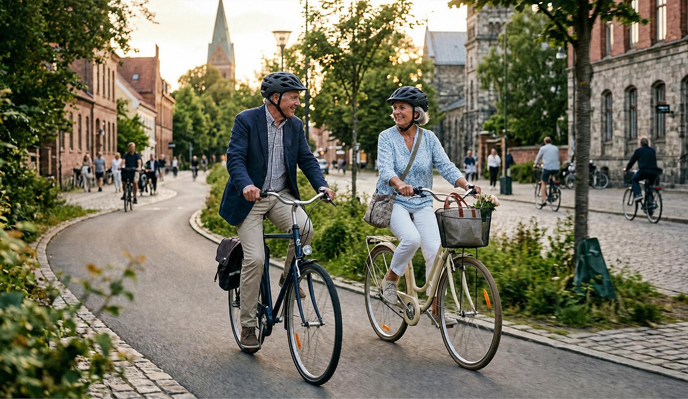 Illustrationsbild från cykelvänliga Lund.