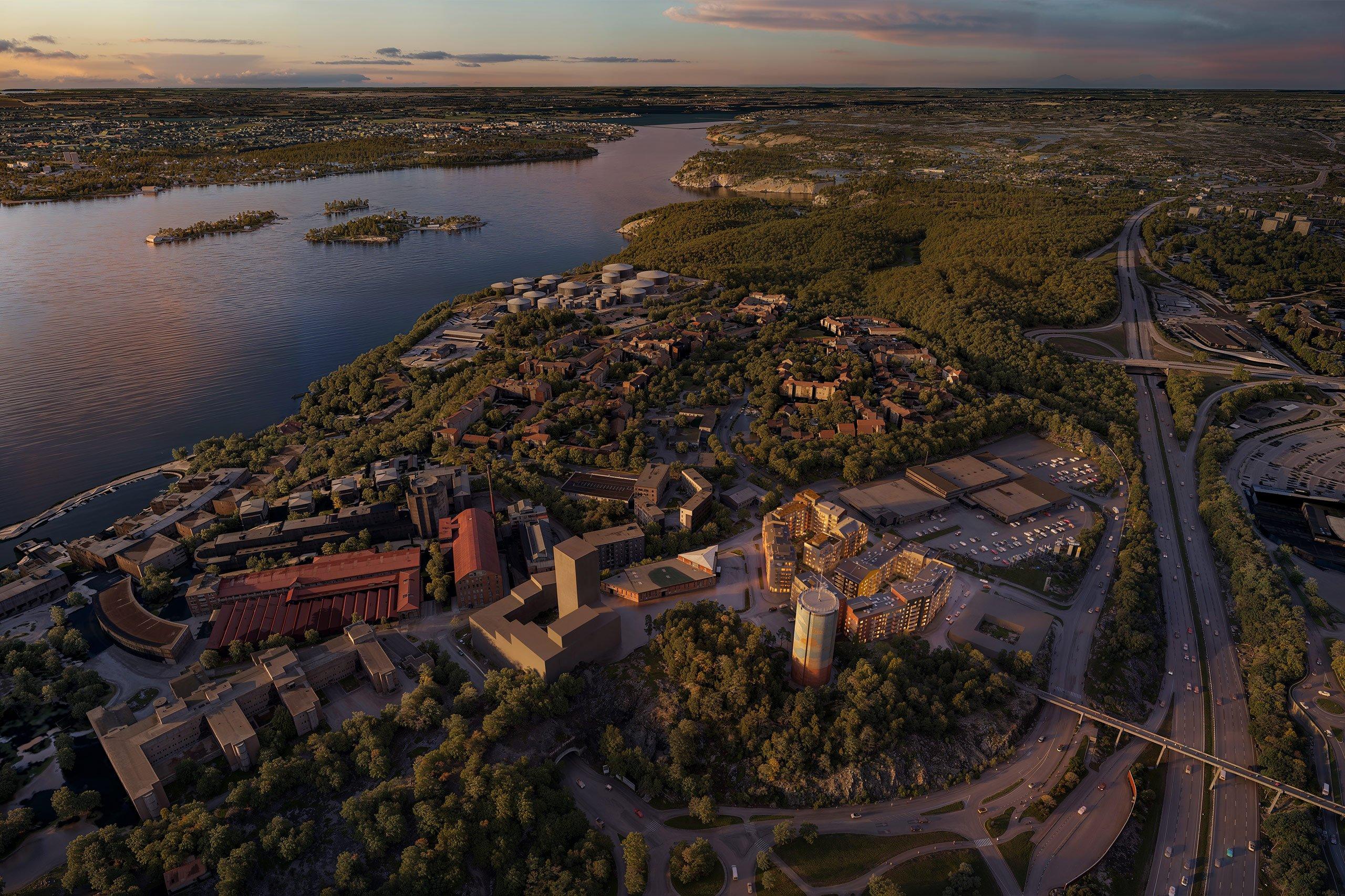 Välkommen till Centrala Nacka - en ny stadsdel mellan skog och hav. Här bor du nära natur, service, kommunikationer och kultur. Här planerar Nacka kommun för totalt 6 000 nya bostäder och 7 000 nya arbetsplatser (visionsbild).