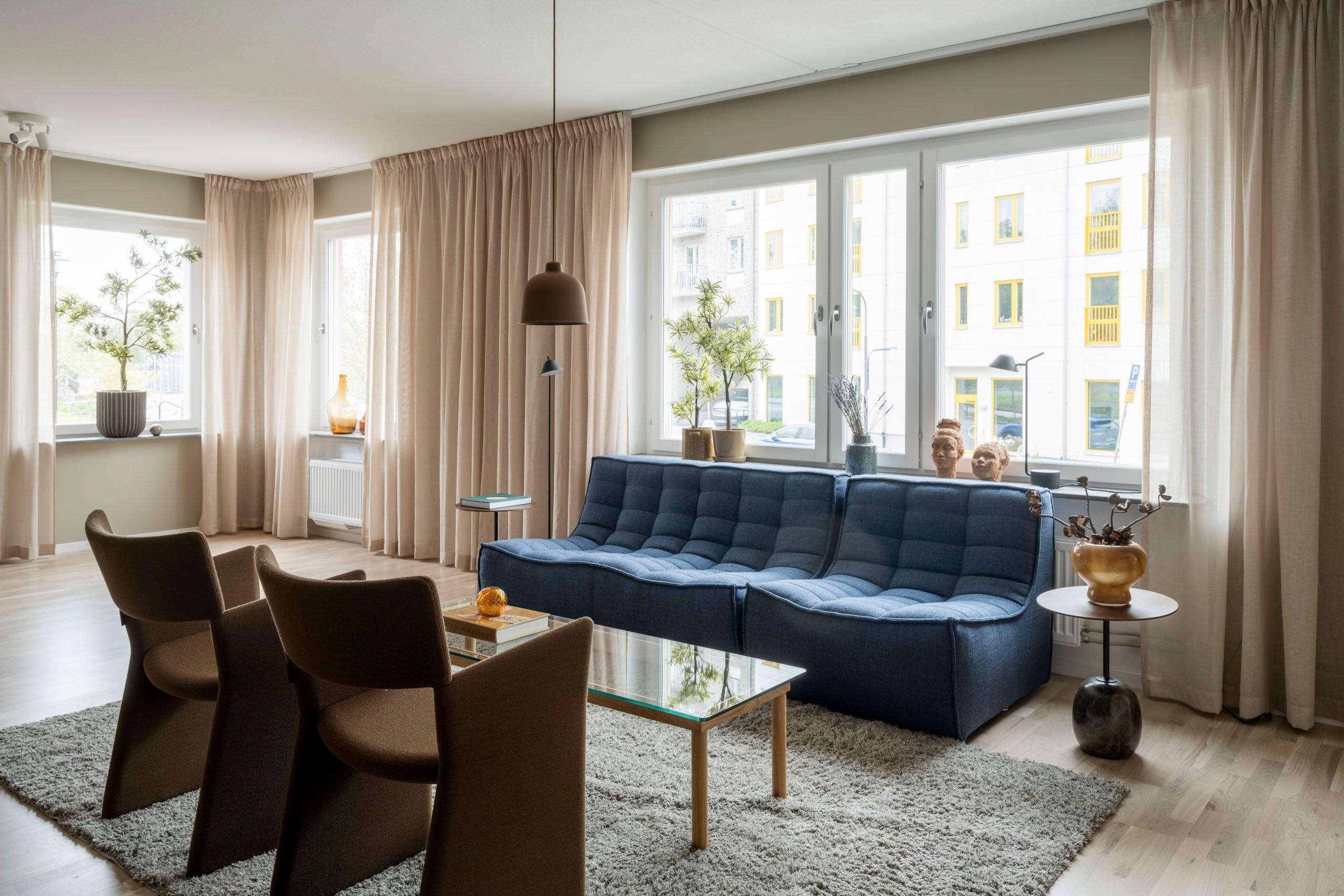 Kvarteret Sköndalshöjden består av nyproducerade bostäder nära natur, bad och kommunikationer (visionsbild).