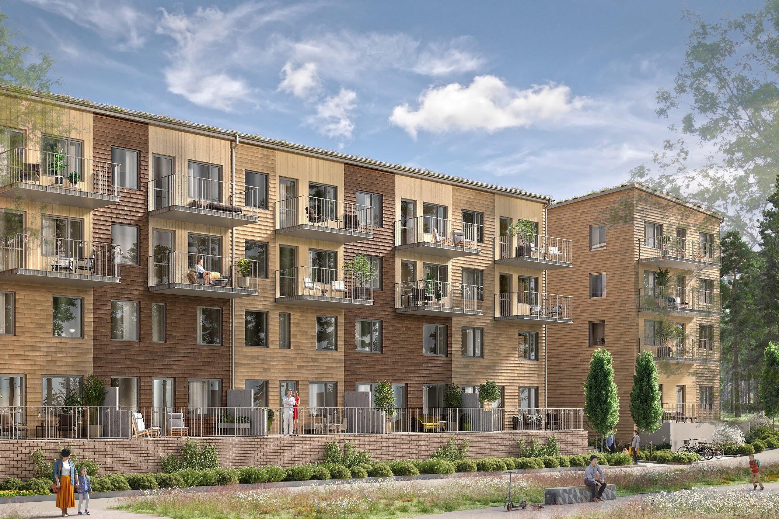 Stadsradhus sett från gatan. 