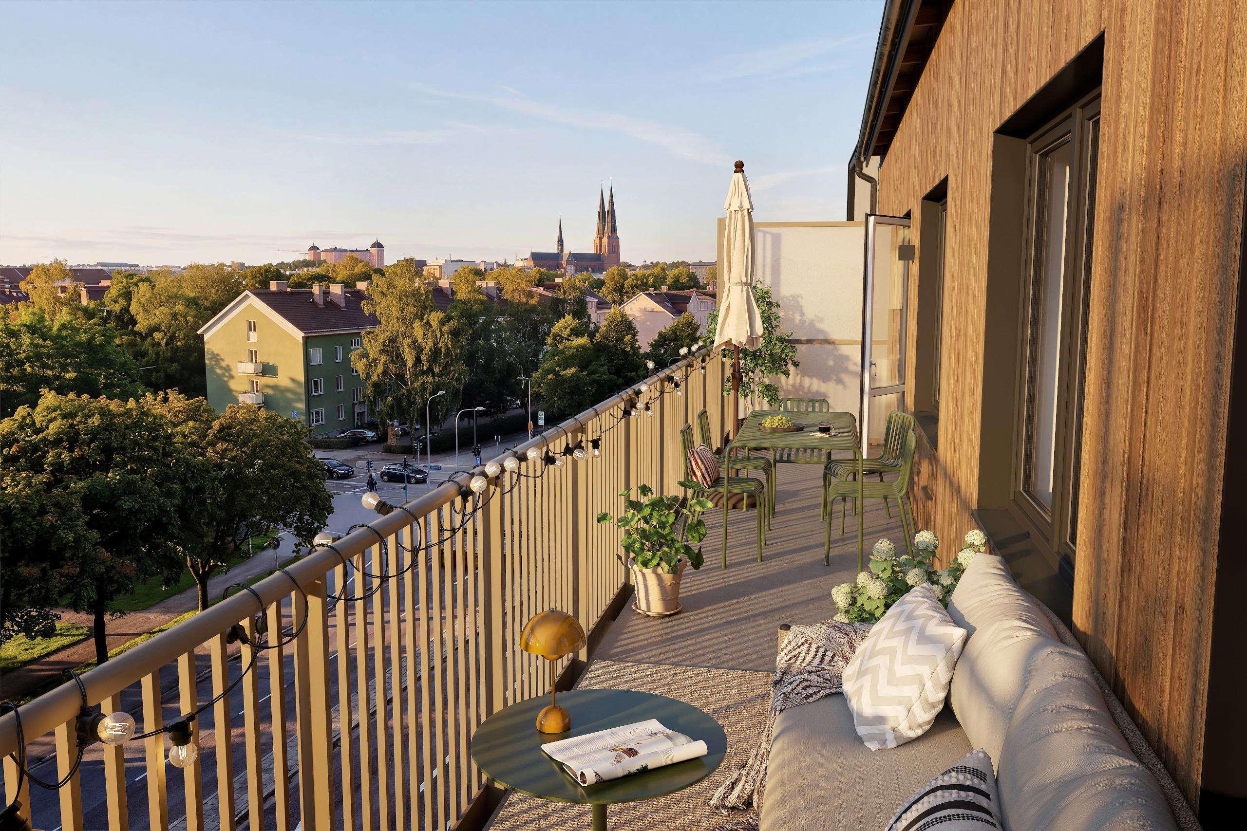 Nya stadslägenheter planeras i Stella vid Kapellgärdet nära kommunikationer, service och city. Tidig visionsbild, avvikelser kan förekomma från verkligheten.