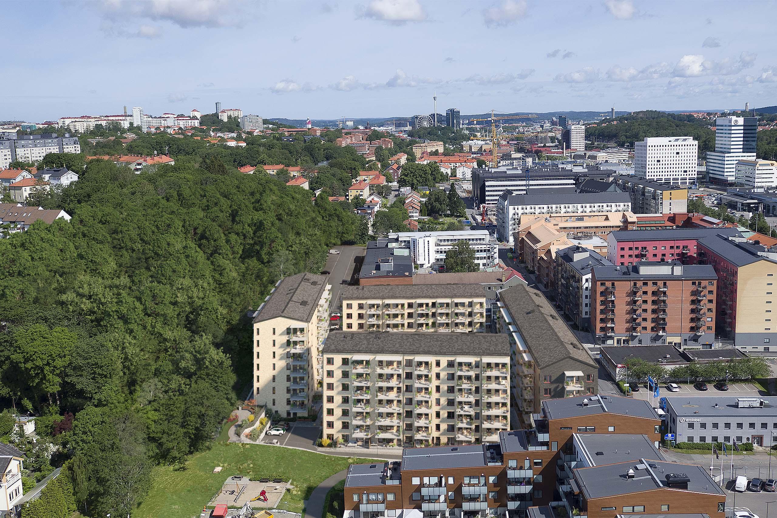 Översikt över området Södra centrum med projektet Södertull i center.