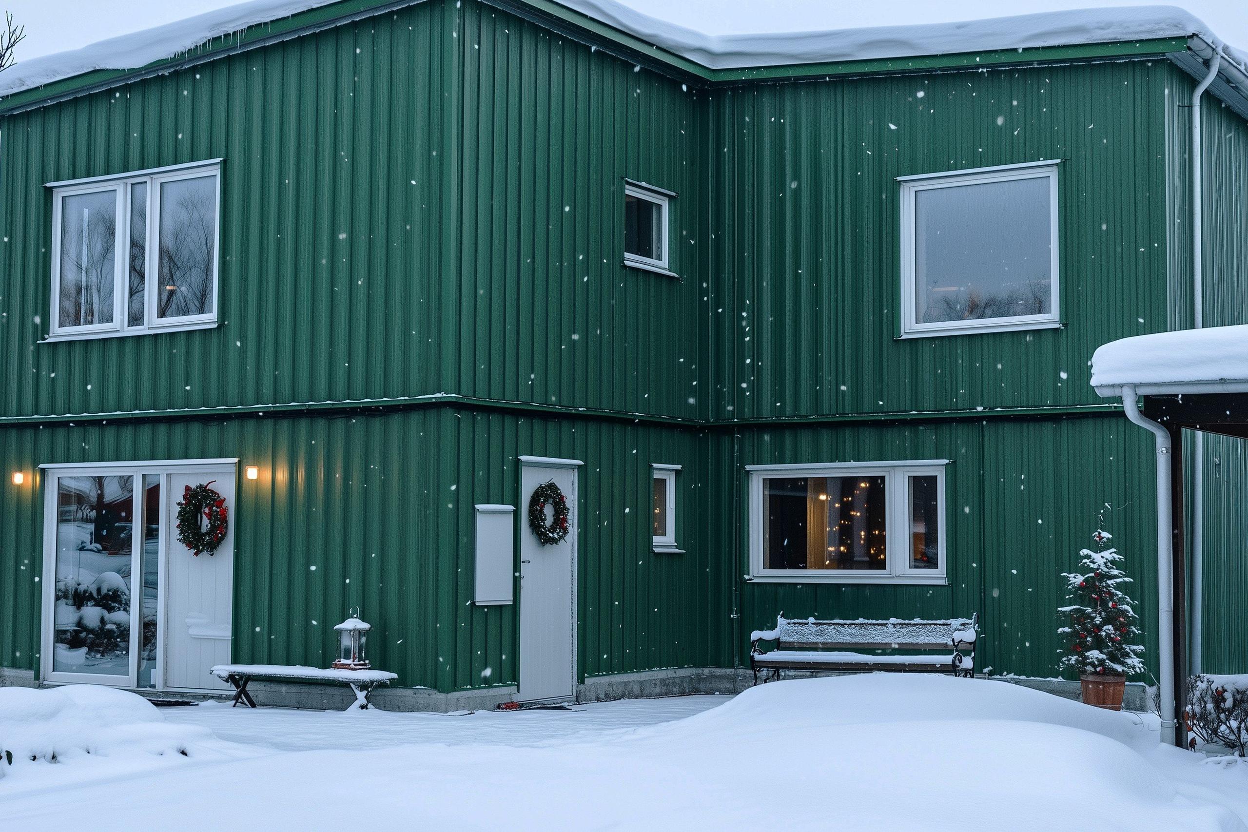 Utsidan och trädgården har en färdig utformning när du flyttar in, alltifrån altan, gräsmatta, stenläggning, häck och murar.