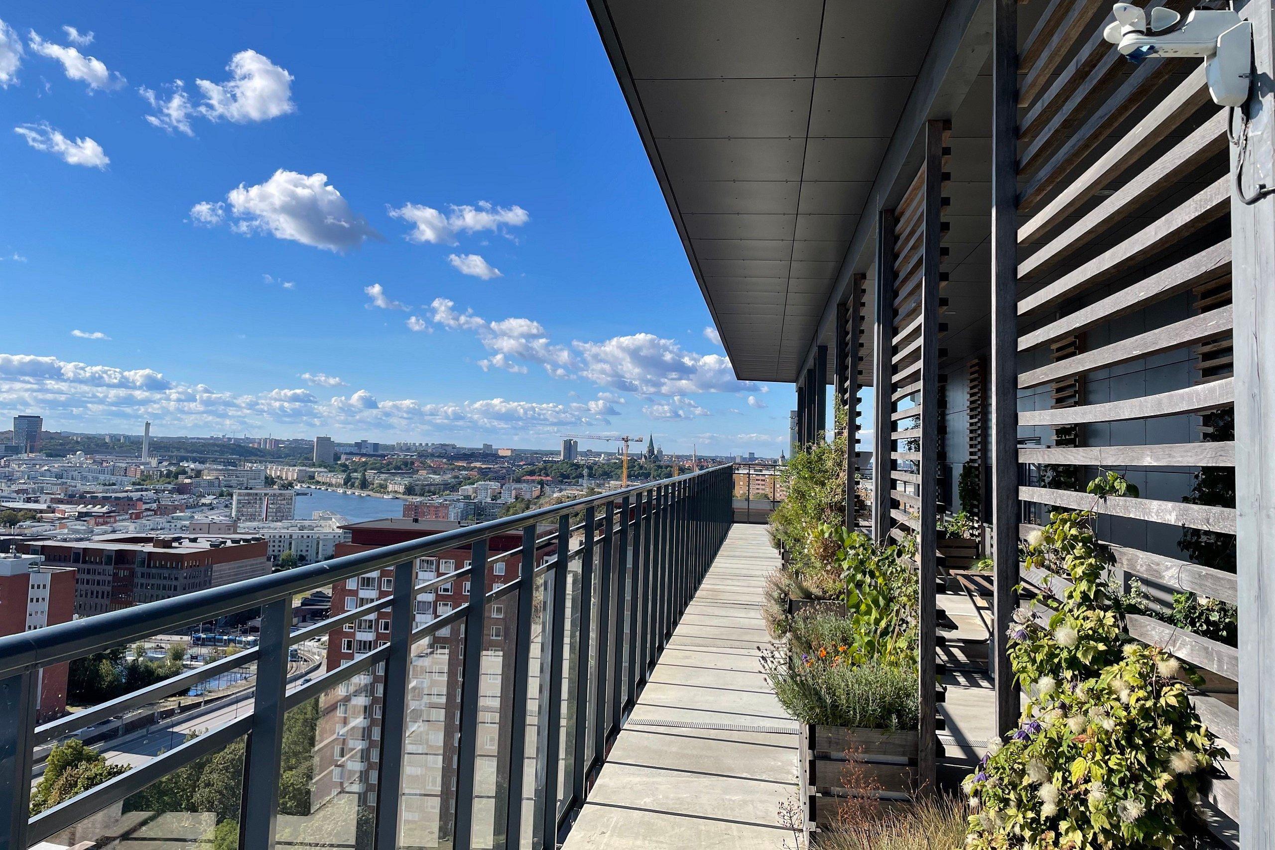 Takterrass i Alphyddan