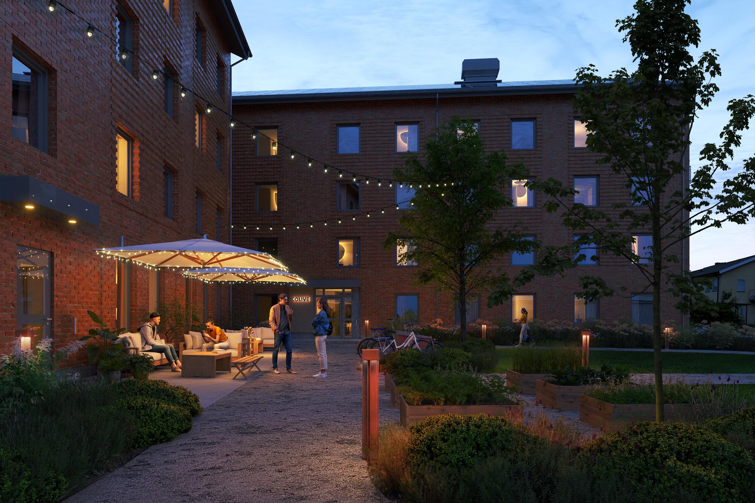 Innergård kvarteret Kaplanen