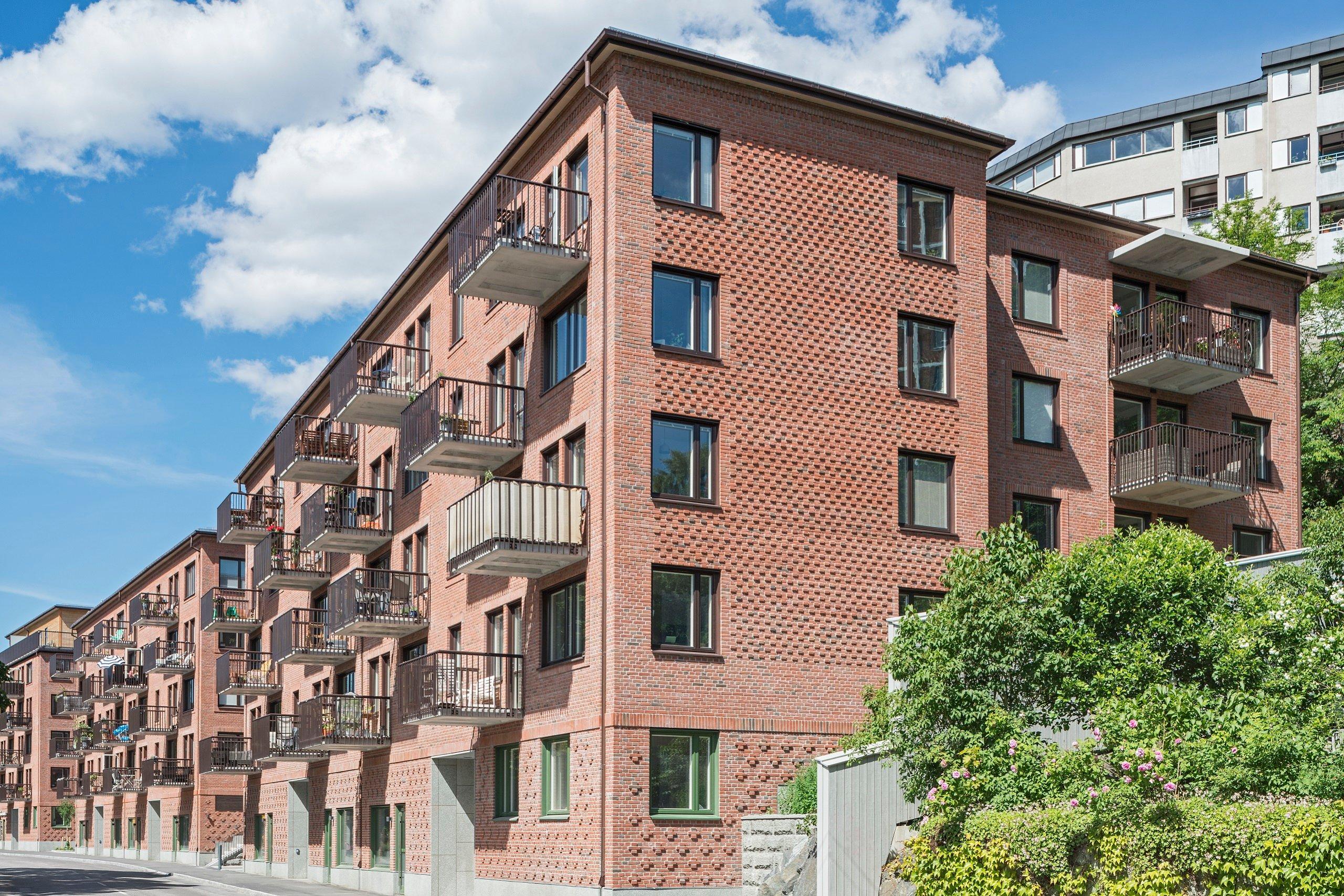 Gatuvy kvarteret Trekantens terrass