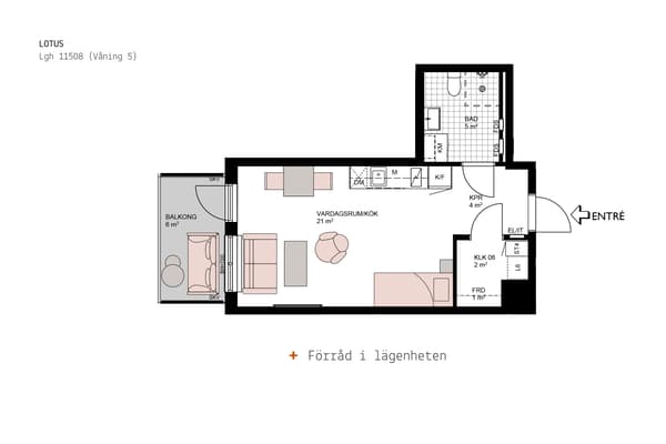 Planlösning.