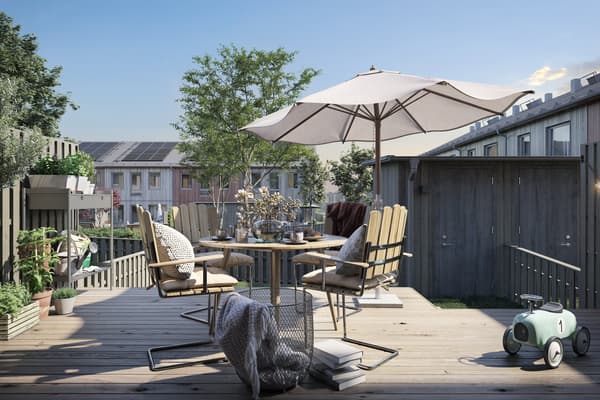 Illustrationsbild från ett av radhusen.