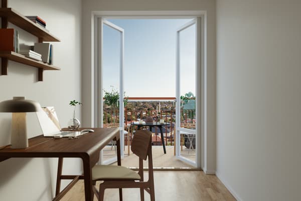 Navet kommer att erbjuda nyproducerade bostadsrätter om 1–4 rum och kök. Illustrationsbild.