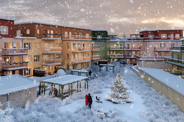 Illustrationsbild - vintergård Landgången.