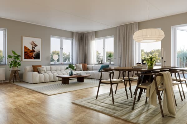 Illustrationsbild från en av bostäderna i Verkstan.