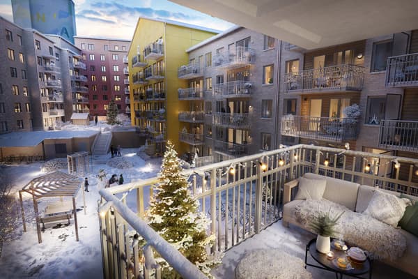 Välkommen till Vattentornet Västra. Här bor du i en nyproducerad bostad med balkong eller uteplats mitt i den nya stadsdelen Centrala Nacka, intill den nya tunnelbanan och nära både natur och Nacka Forum (visionsbi81403d från lägenhet 1).