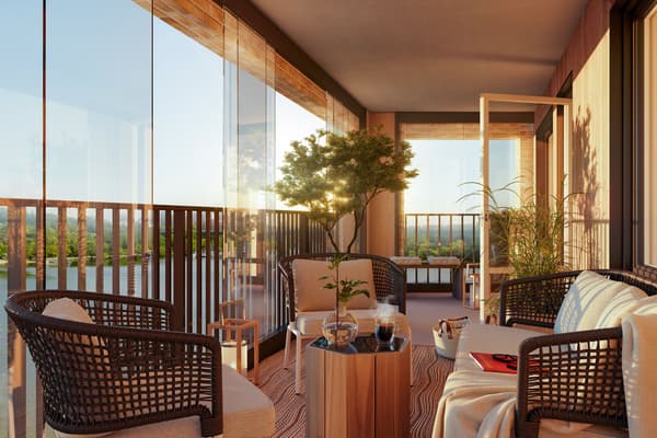 Mary, JMs första kvarter på Marieviks Udde, ligger i ett oslagbart läge precis vid vattnet. Här bor du i en nyproducerad lägenhet längs kajpromenaden, mitt emot Söder och med Årstaviken utanför dörren (visionsbild för 4 rum och kök på 127 kvm i kajhuset).