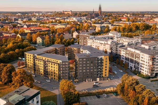 Nya stadslägenheter planeras i Stella vid Kapellgärdet nära kommunikationer, service och city (visionsbild/AI)