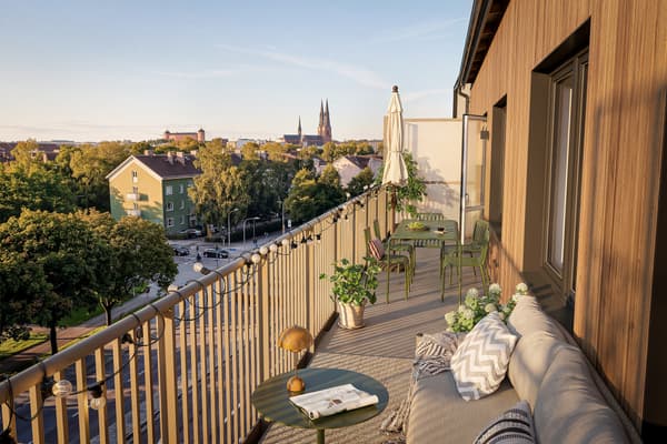 Nya stadslägenheter planeras i Stella vid Kapellgärdet nära kommunikationer, service och city. Tidig visionsbild, avvikelser kan förekomma från verkligheten.