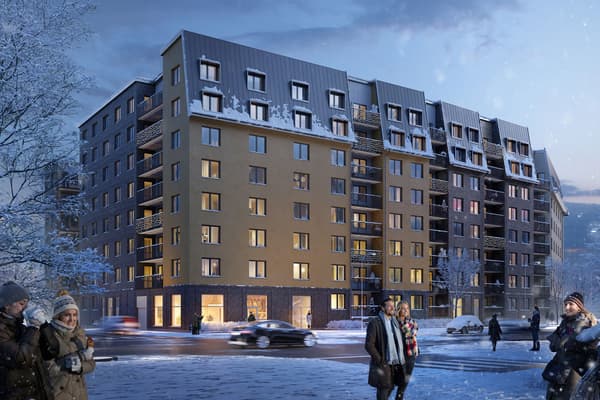 Stadslägenheter i Zenit - toppmodernt boende vid Kapellgärdet, nära city och kommunikationer (visionsbild).