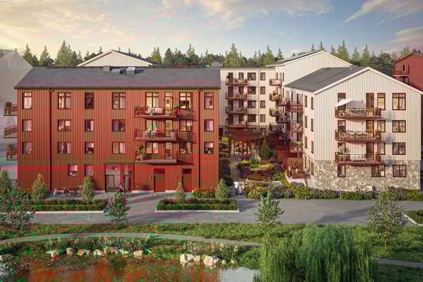 I vårt nya kvarter Bonica i Rosendal bor du med utmärkt utgångspunkt till det mesta Uppsala har att erbjuda (visionsbild). 