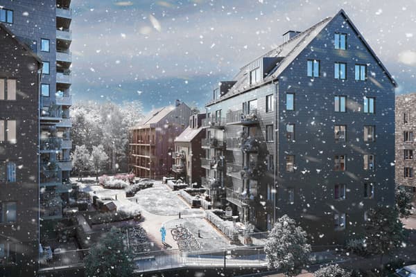 Mälarvyn - ett elegant boende i ett av Öster Mälarstrands finaste lägen (visionsbild).