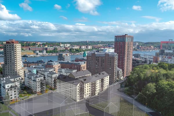 Eriksberg – en harmonisk blandning av gammalt och nytt. Illustrationsbild.