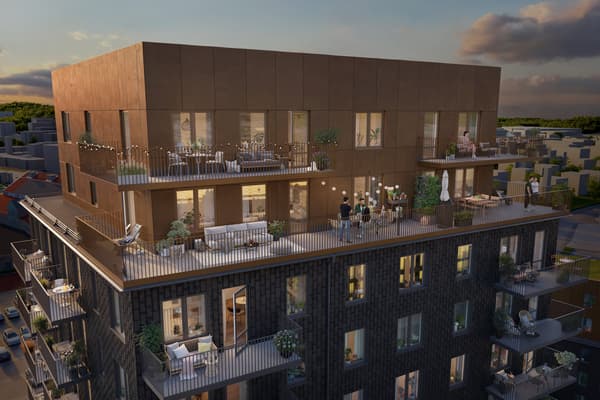 Illustrationsbild fasaden. 