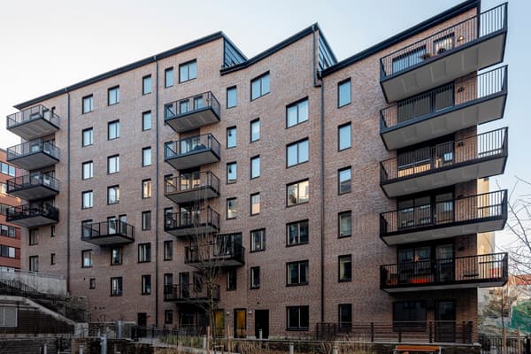 Fasad kvarter Rosenlundshöjden