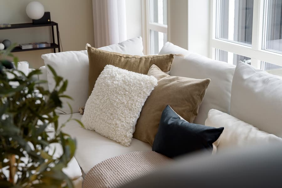 Textiljer vardagsrum