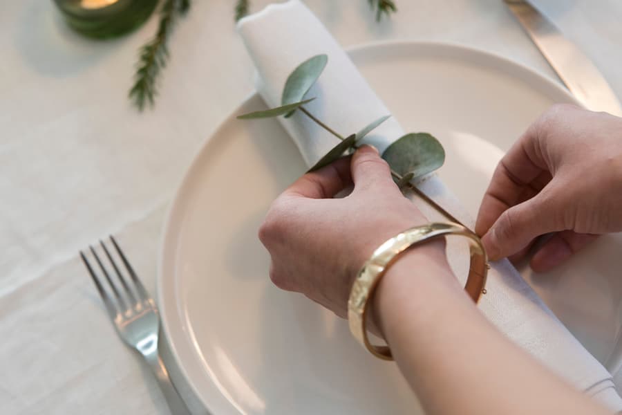 Juliga bordsdekorationer