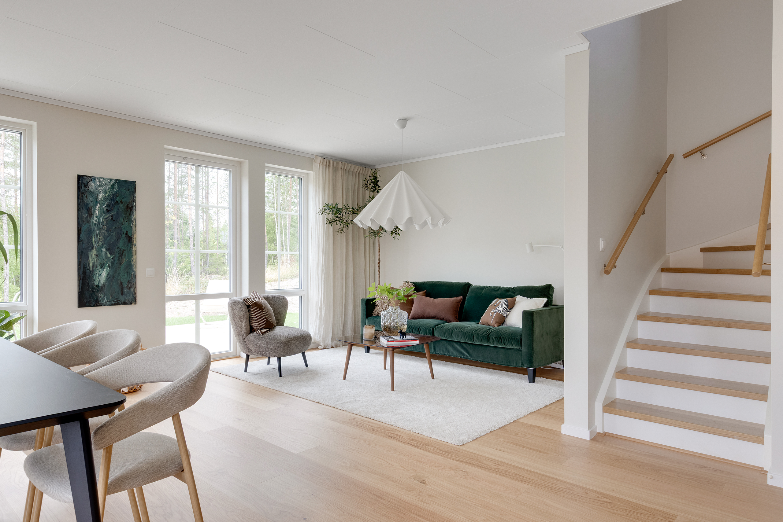 Foto från visningshuset, Lindstamsvägen 15.